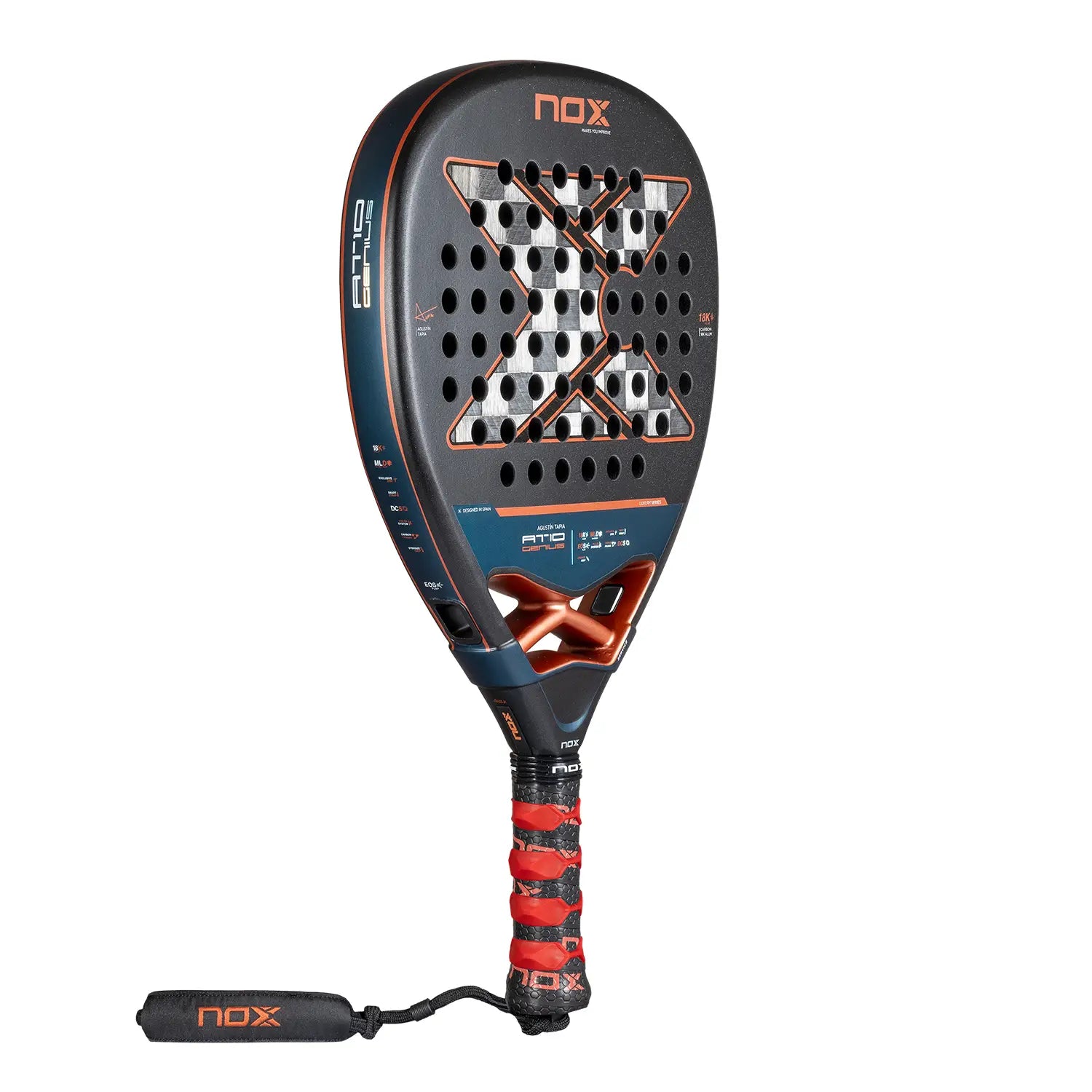 Nox AT10 Genius Attack 18K Alum 2025 Paddle Racket - Agustin Tapia